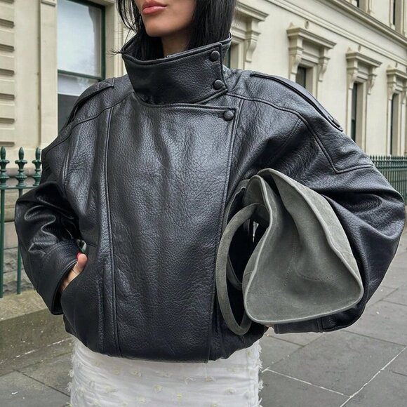 MODA ME COUTURE Jackets & Blazers - Black Casual Women's Bomber Jacket